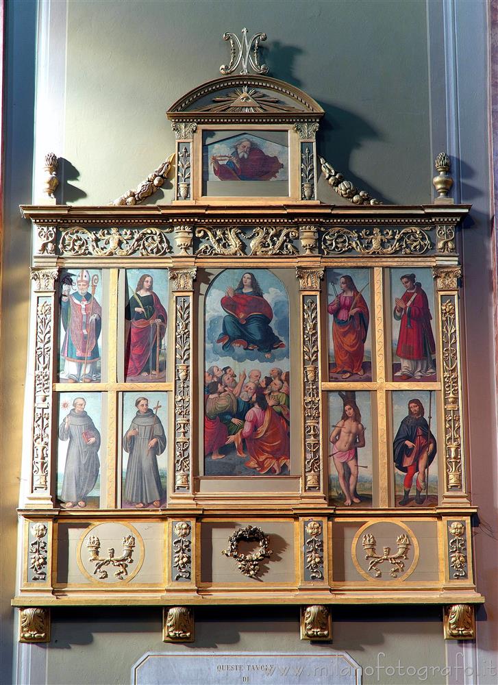 Oggiono (Lecco, Italy) - Polyptych of Marco d'Oggiono in the Church of Sant'Eufemia v. 2022
